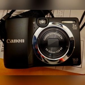 Camera , 5x optical zoom.  Powershot A1400